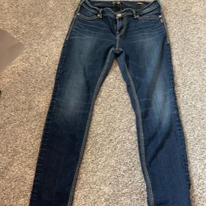 Silver Jeans Super Skinny 33w x 31long Dark Wash